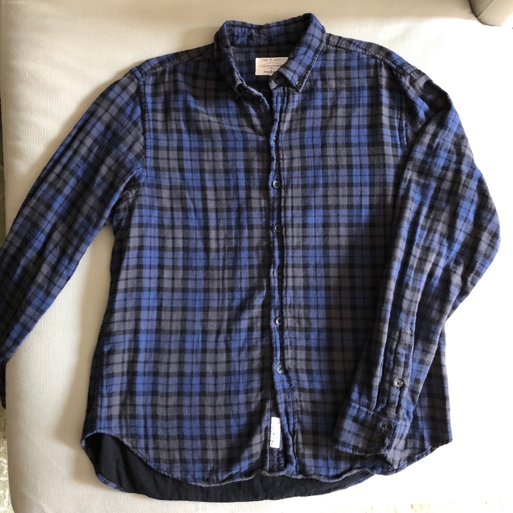 Rag & Bone Men’s Tailored Workwear Flannel XXL